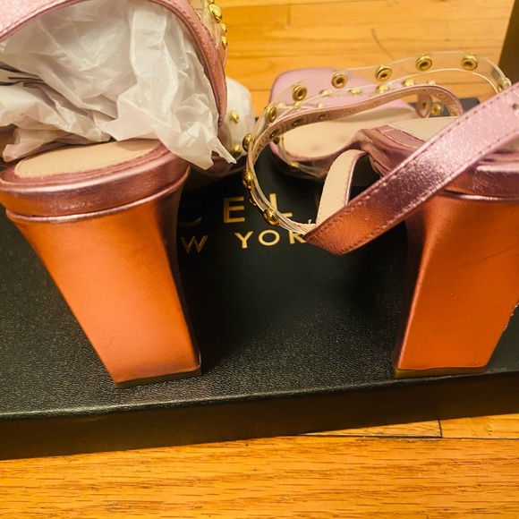 Brand new Cecilia New York pink heeled sandals size 10 - Picture 4 of 5